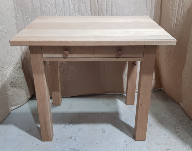 Solid Oak Desk with two drawers
